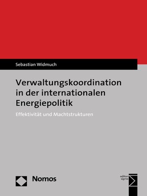 cover image of Verwaltungskoordination in der internationalen Energiepolitik